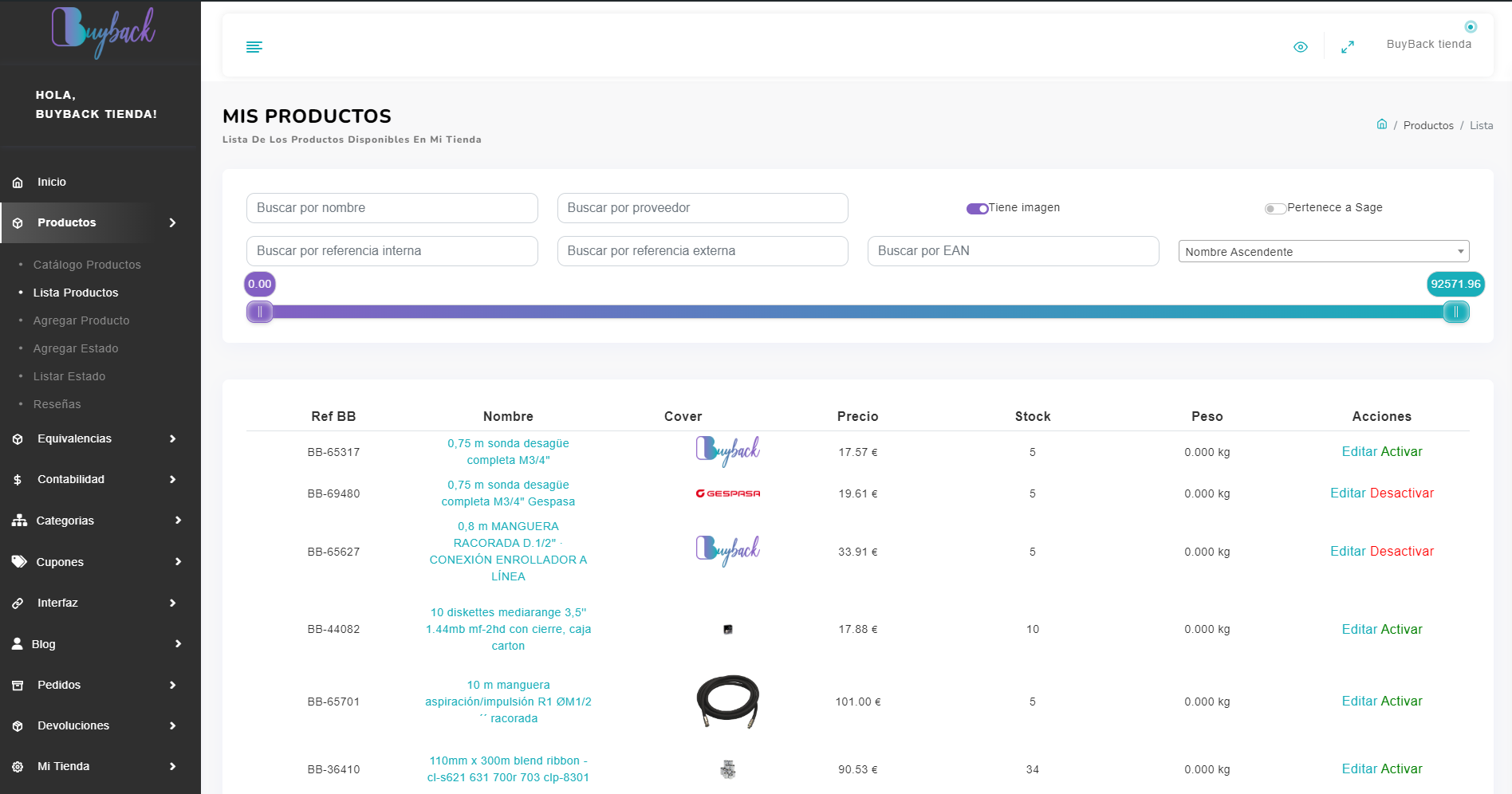 Imagen del proyecto BuybackApp